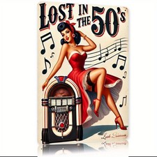 1950s Retro Aluminum Wall Tin