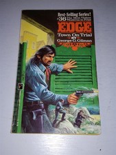 EDGE TOWN ON TRIAL BY GEORGE G. GILMAN PINNACLE BOOKS TPB PAPERBACK BOX 5 <