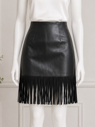 Babylone black faux leather - black,