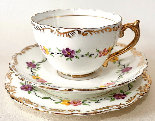 Antique hand painted pretty - antique,