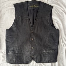 Vintage Structure Leather Vest