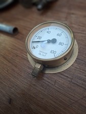 old vintage brass pressure