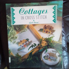 CROSS STITCH 48 PAGE  PATTERN BOOK called  "COTTAGES" IN GREAT USED CONDITION