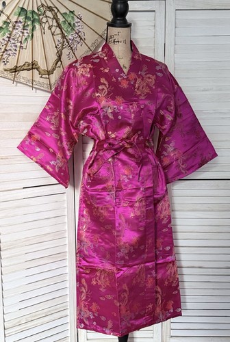 Satin brocade cerise pink - brocade,