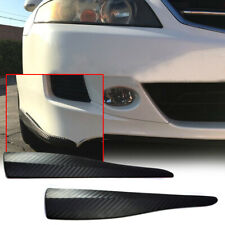 2x Car Carbon Fiber Bumper Corner Lip Scratch Protector Guard Trim Accessories