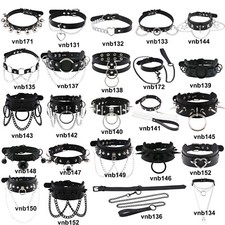 Gothic Punk Neckbands Black