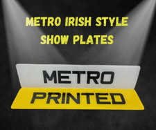 METRO IRISH IRELAND NUMBER PLATE SHOW PLATES