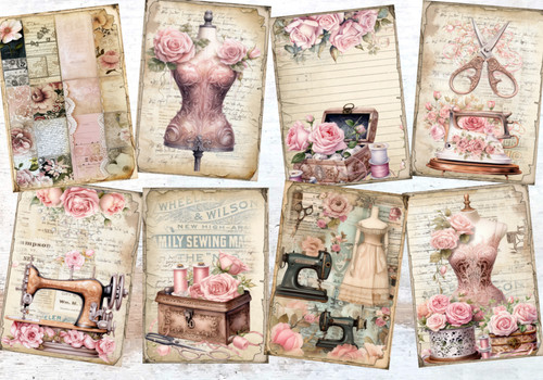 Shabby chic rose floral - 8,