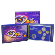 Stunning 2000 RAM Six Coin Proof Millenium Set Includes Coloured 50 Cent✅