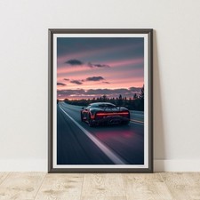 Bugatti Chiron Sports Car Wall
