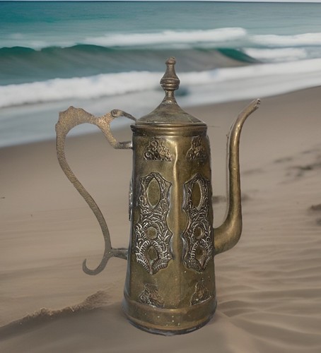 Antique copper brass teapot - antique, &