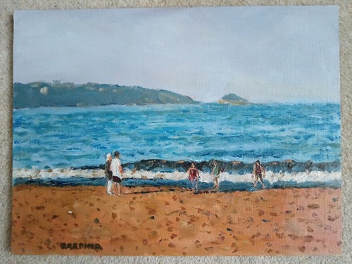 Babbacombe torbay oil painting - oil,