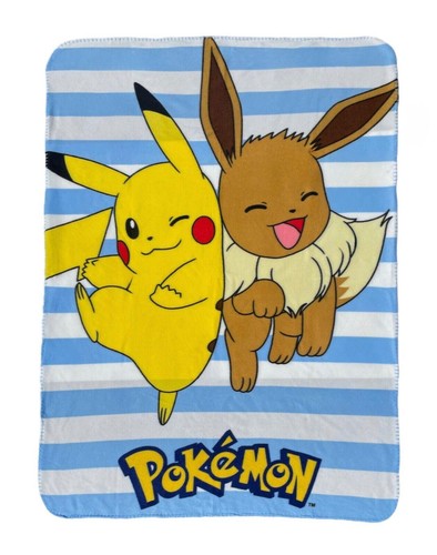 Pokemon stripe fleece blanket - fleece,