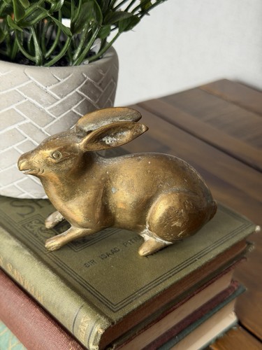 Vintage brass rabbit - vintage,