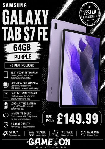 Samsung galaxy tab 64gb - s7, fe