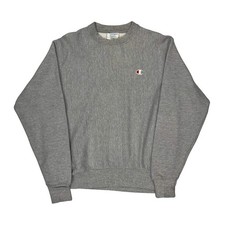 Reverse Weave Champion Sweatshirt - Medium Grey Cotton Blend