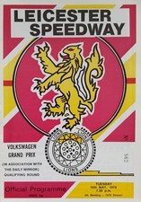 Leicester speedway programme - speedway,