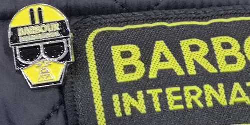 Barbour pin badge - barbour,