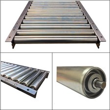 GTLA7516 BZP MANUAL GRAVITY CONVEYOR x 1.6MTR ¦ 75MM ROLLER PITCH- ROLLER ABOVE