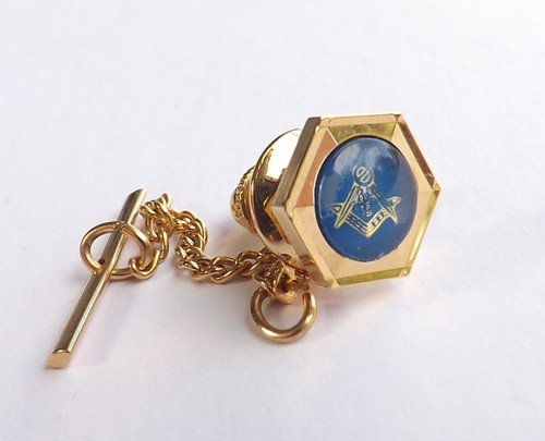 Vintage tie pin tack gold - tie,