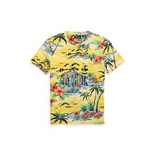 Polo Ralph Lauren Men’s Custom Slim Beach-print Jersey T-shirt Size Extra Large