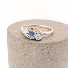 Antique 18ct Gold Sapphire
