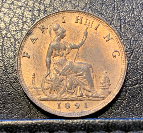 1891 victorian farthing - victorian,