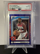 2024-25 Panini Donruss Rated Rookie Alexandre Sarr  International Blue Fireworks