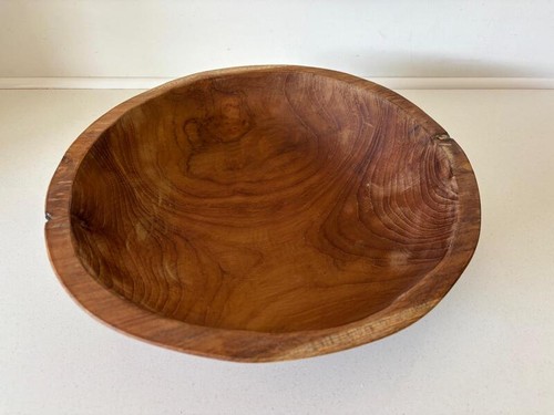 Teak root table bowl - table, wooden