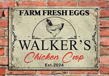 Personalised Chicken Coop Sign