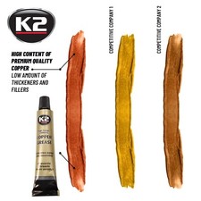 K2 COPPER GREASE HIGH TEMPERATURE 1090 °C Multipurpose Anti Seize Assembly - 20g