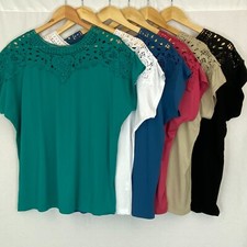 Womens Lace Batwing T-Shirt