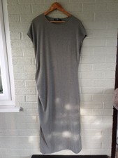 Ladies Primark Grey Textured Maxi Dress Size XL UK 18-20
