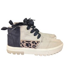 Toms Botas Lug Patchwork Lace-up Chukka Boots 10016065 Casual Women's Size 9