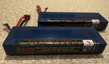 Demon Power Products Lipo Batterys 2S 7.4v 4200mah 35c DL4235 RC Car Deans qty 2