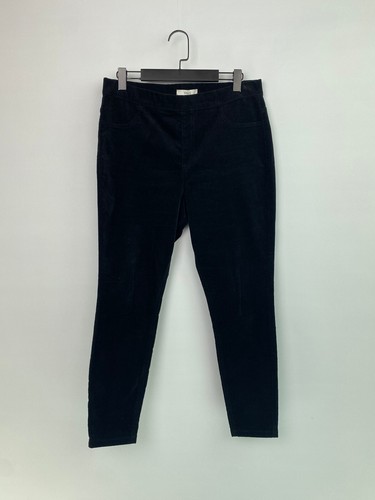 Black plain cord jeggings - m&s,