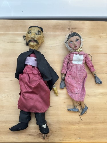 Antique marionettes dolls - antique,