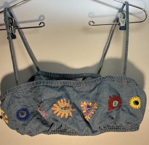 Zara embroidered crop top - crop,