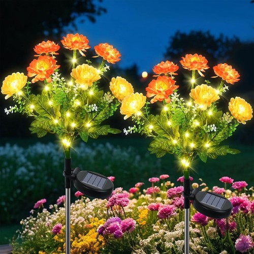 Solar power flower lights - solar,