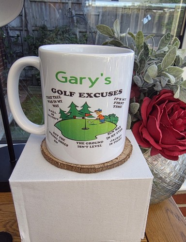 Personalised funny golf mug - personalised,