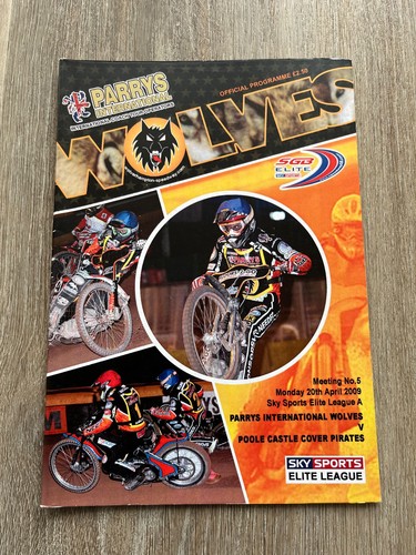 Wolves speedway programme 20th - speedway,