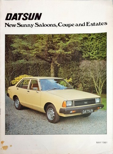Datsun sunny brochure - datsun, (b310)