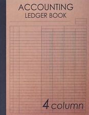 Accounting Ledger Book 4 Column: 120 pages , 8.5 x 11 inches ( large size ) , B