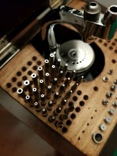 K & D 43-73a Flat Faced Hollow Punch, Staking Set Watchmaking Watchmakers Tools