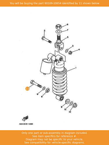 Yamaha bolt 90109 10654 oem - bolt,,
