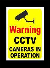 WARNING CCTV CAMERAS IN