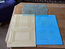3 Craft Embossing Plastic Boards Helix & Keepsake Card Crafts