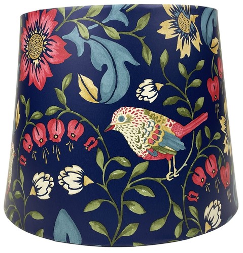 Navy blue bird lampshade - blue, or