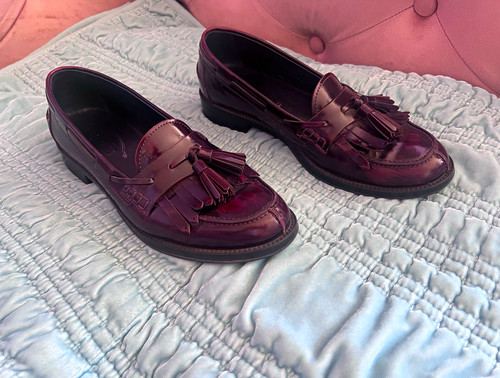 Tod burgundy leather tassel - tod's,