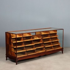 Vintage Cabinet Mahogany Glass